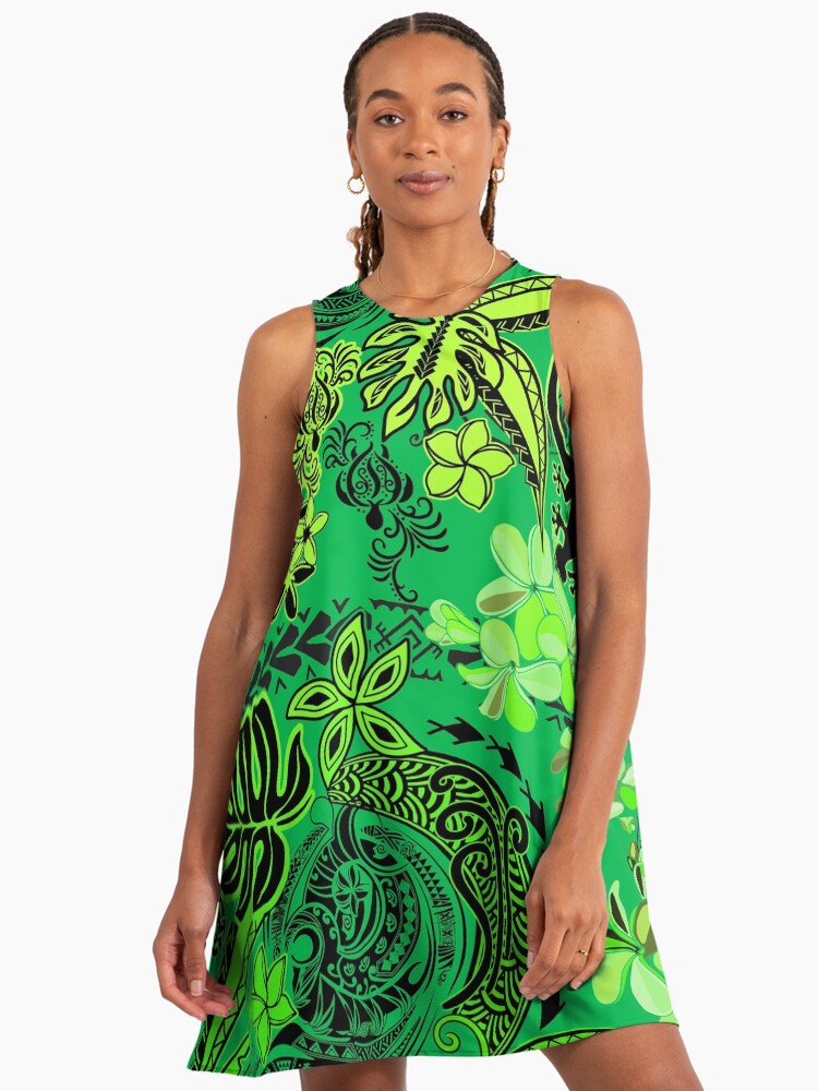 slim fit dress slacks Long Black Hawaiian Muumuu Dress for Women – Classic Orchid Floral Handmade Aloha Wear Black / 2XL main image 1
