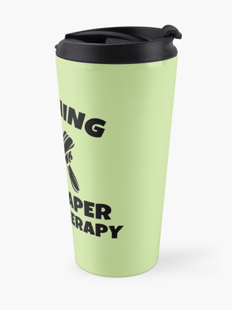 Alternate view of Cleaning is Cheaper Than Therapy Novelty Cleaning Gifts Travel Mug