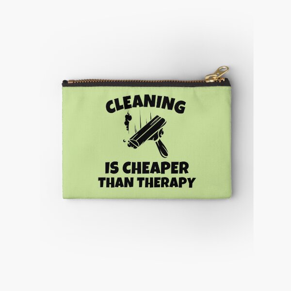Item preview, Cleaning is Cheaper Than Therapy Novelty Cleaning Gifts designed and sold by SavvyCleaner.