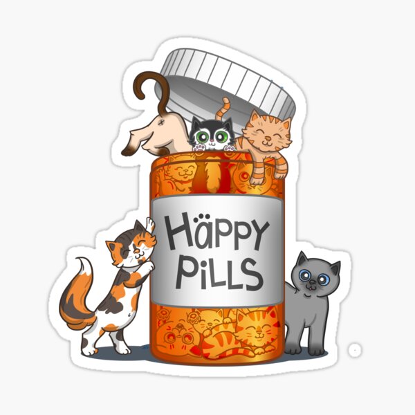 Happy Pills Sticker