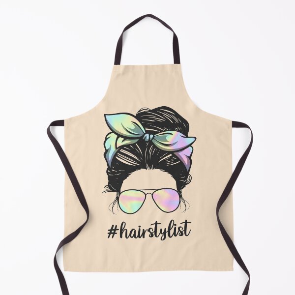 Item preview, Hairstylist Messy Bun - Hairstylist life - funny gift idea for hairstylist tie dye colorful pastel colors designed and sold by SANA MAMOUN ALAJJAN .