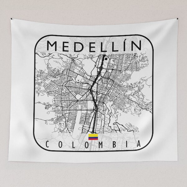 Item preview, MEDELLIN MAP COLOMBIA designed and sold by hatimelhag.