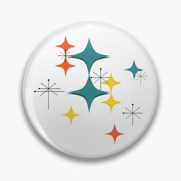 Item preview, Mid Century Modern Eames Era Atomic Stars and Diamonds  designed and sold by Itaya Art.
