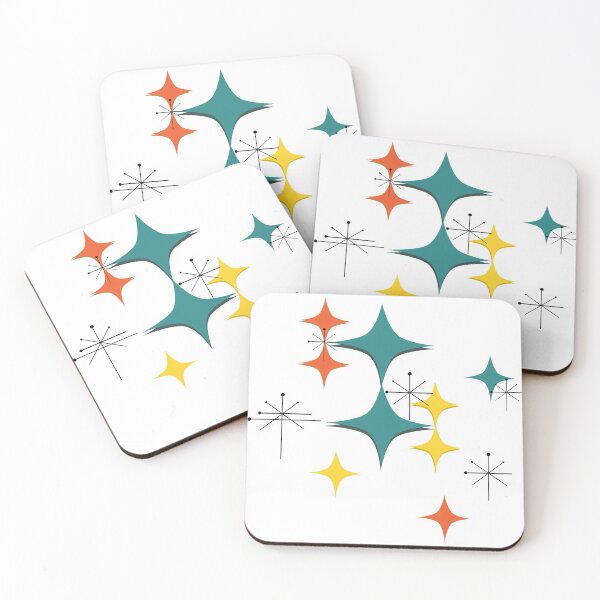 Artikelvorschau, Mid-Century Modern Eames Ära Atomic Stars und Diamonds entworfen und verkauft von Itaya Art.