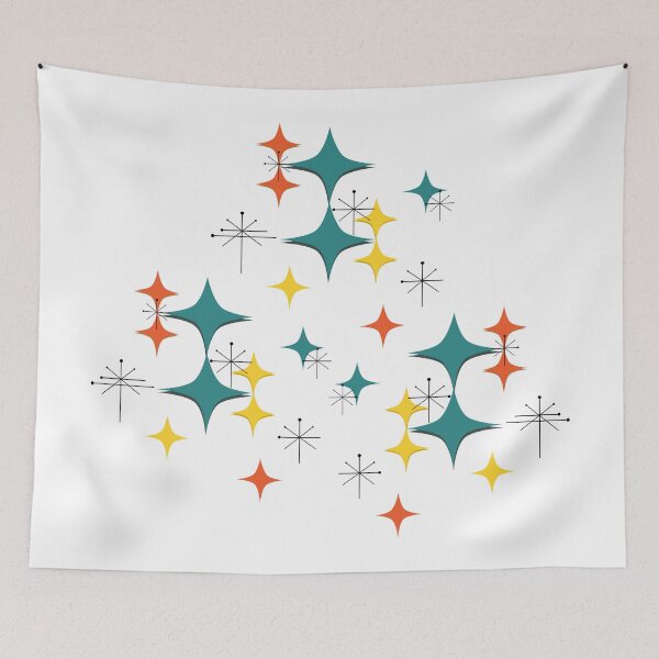 Item preview, Estrellas atómicas y diamantes de la era Eames de mediados de siglo designed and sold by Itaya Art.