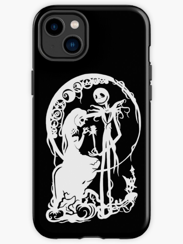 Nightmare Before Christmas - White On Black iPhone Case for Sale by  UnconArt