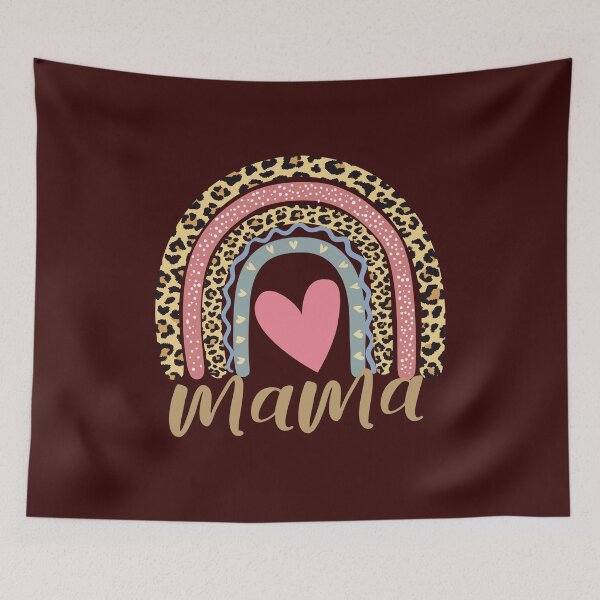 Item preview, leopard rainbow mama pink heart funny for mom cute cool designed and sold by Decconer.