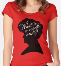 What is a weekend? Women's Fitted Scoop T-Shirt