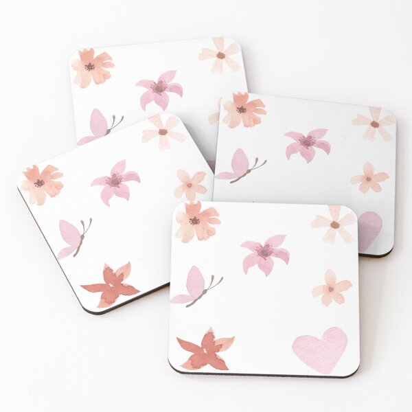 Item preview, Pink Flower Sticker Pack of 7 designed and sold by cami-000.