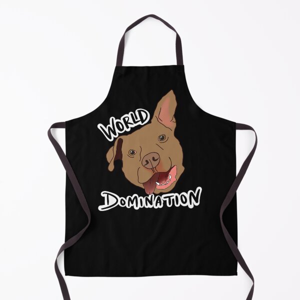 Item preview, world domination funny pitbull dog designed and sold by Cedarrue.