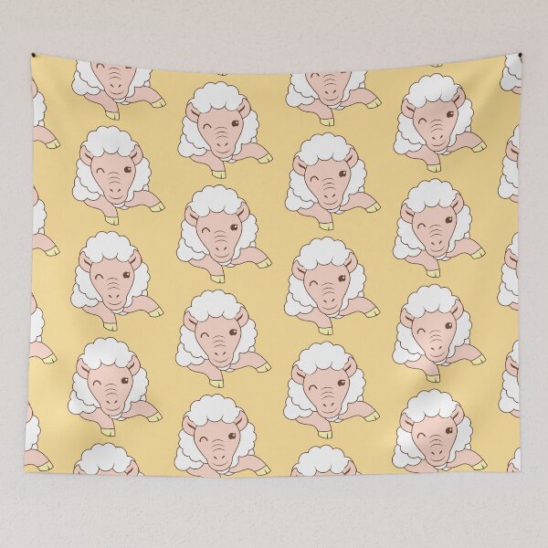 Item preview, a cute winking sheep designed and sold by jazzydevil.