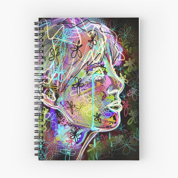 Item preview, BTS Jungkook Neon Flowers Digital Painting designed and sold by csketchbook.