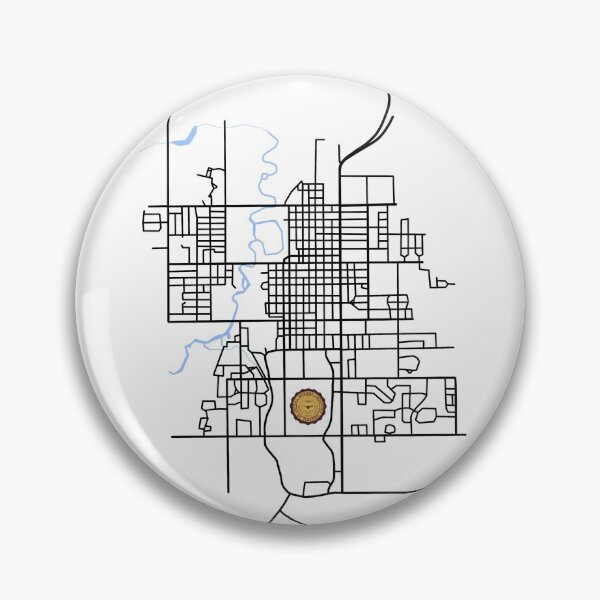 Item preview, Mount Pleasant, Michigan Map designed and sold by Chad Novak.