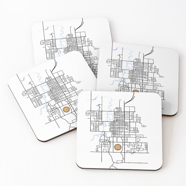 Item preview, Mount Pleasant, Michigan Map designed and sold by Chad Novak.