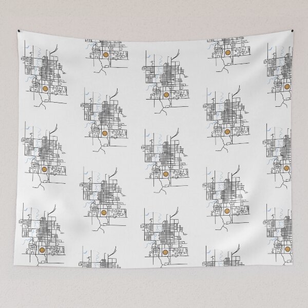 Item preview, Mount Pleasant, Michigan Map designed and sold by Chad Novak.