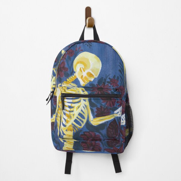 Item preview, Acrylic Painting of Skeleton Texting by Bridget Koza designed and sold by Bridget Koza.
