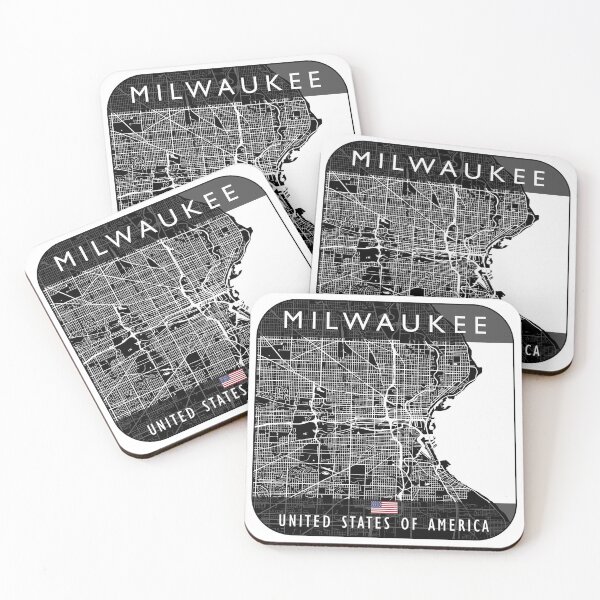 Item preview, MILWAUKEE MAP USA designed and sold by hatimelhag.