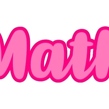 Artwork thumbnail, Pink Class Label: Math by apgdesigns