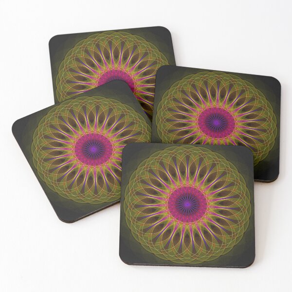 Item preview, Orange Torus Spike Mandala designed and sold by BelAnnGrey.