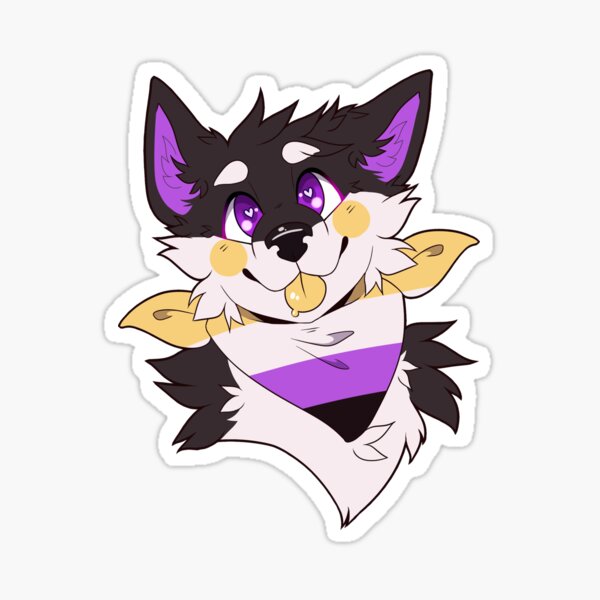 Pride Pack | Non-binary Pride Dog Sticker