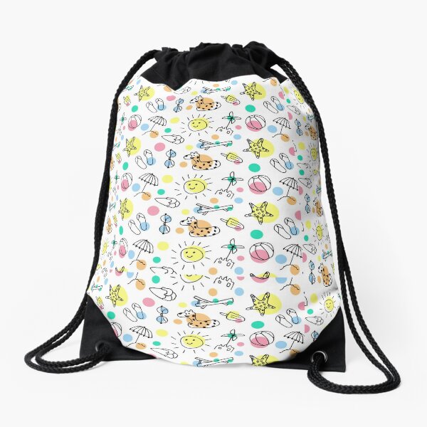 Mochila saco niño personalizada diseño hipopotamo. Mochila de cuerdas  personalizada infantil para la Vuelta al cole o guardería. Mochila saco