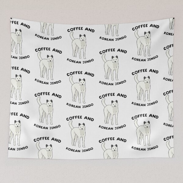 Item preview, Coffee And Korean Jindo - Best Cute And Funny designed and sold by Yaseee.
