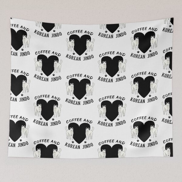 Item preview, Coffee And Korean Jindo - Best Cute And Funny designed and sold by Yaseee.