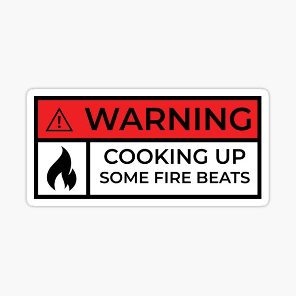 Item preview, Red Warning Beat Making in Progress designed and sold by sambarloww.