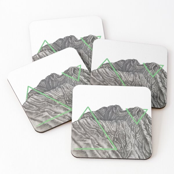 Item preview, Folding Mountain in Green designed and sold by Katherine  Kenworthy.