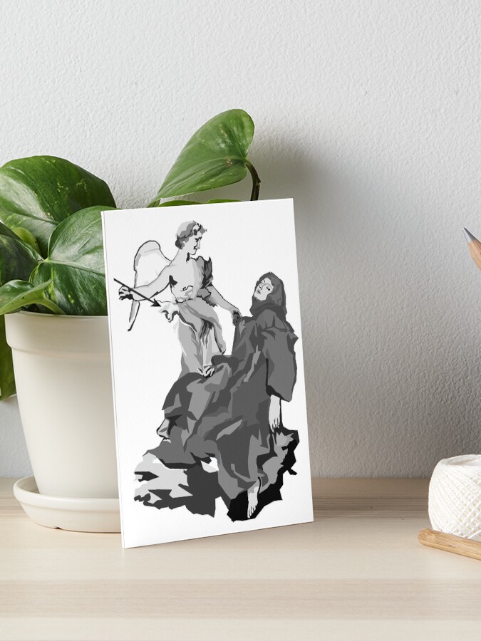 Thumbnail 1 of 2, Art Board Print, The Ecstasy of St Theresa designed and sold by Myth-and-Muse.