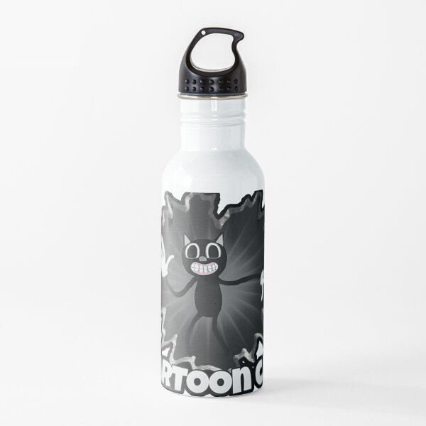 cartoon cat - scary cat cartoon Water Bottle