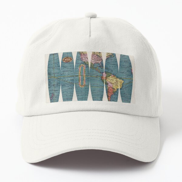 Map of the World, historical - 12” Terrestrial Globe (1891) by Rand McNally & Co. Back to School Dad Hat