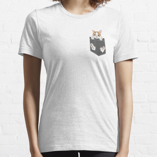 Hanging Cat in Pocket Cute Cat Lover T-Shirt Essential T-Shirt