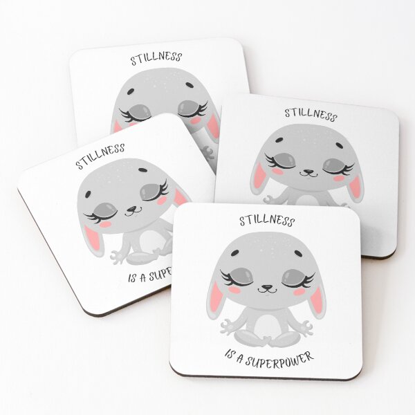 Item preview, Stillness is a superpower - Cute rabbit design designed and sold by YuneDesigns.