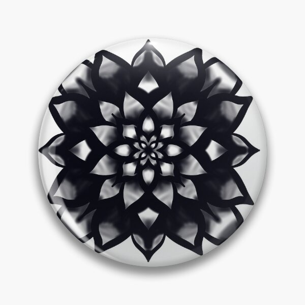 Item preview, Feather Black Flower Design  designed and sold by missmann.