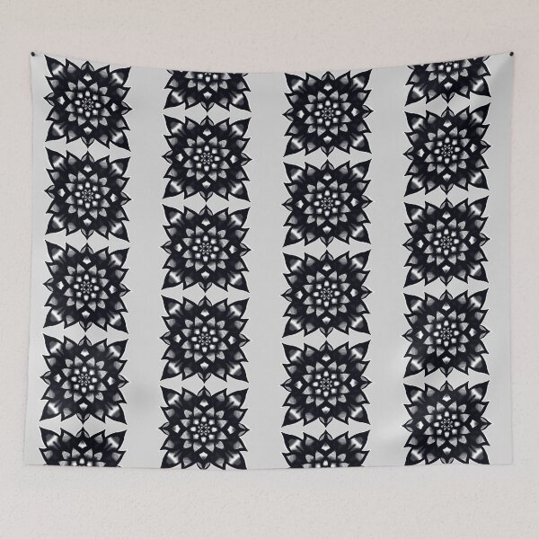 Item preview, Feather Black Flower Design  designed and sold by missmann.