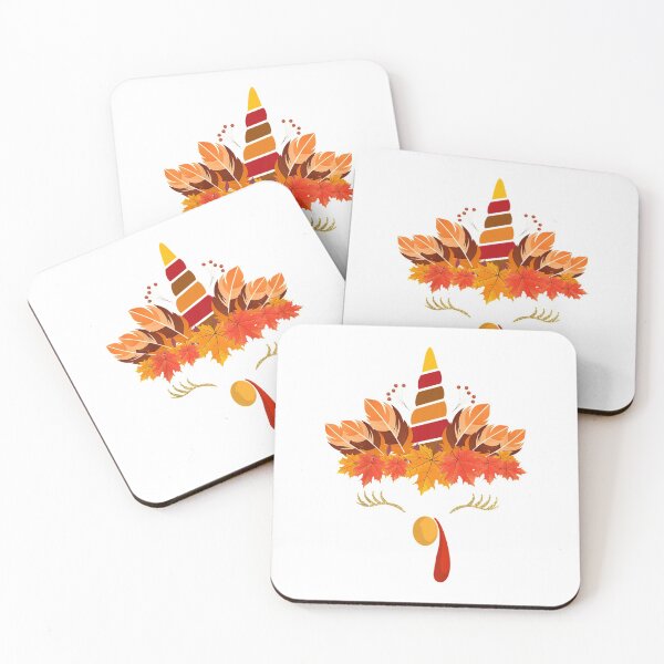 Item preview, Kids Unicorn Turkey Leaves Fall Autumn Thanksgiving Girls  designed and sold by GodivaShop.