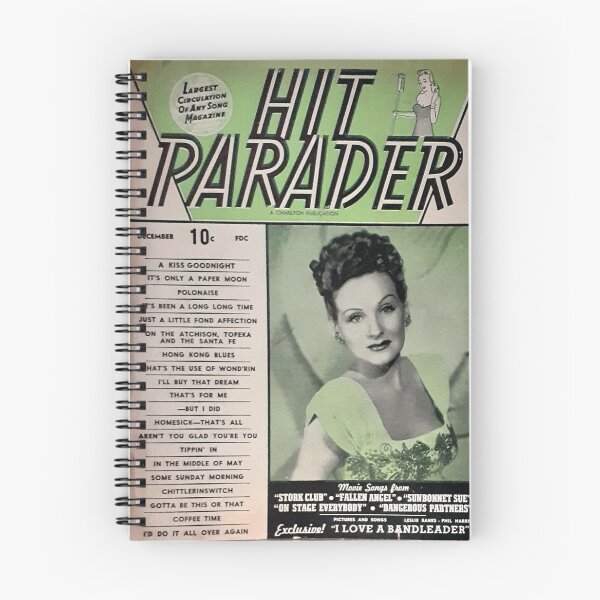Item preview, Hit Parader, 1940's, music magazine,pop, jazz, big band, 40's  designed and sold by Vintaged.
