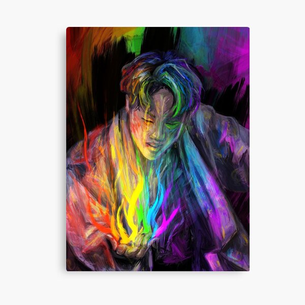 BTS Gouache Painting Print Jhope Mask A6 Kpop Gift Army 