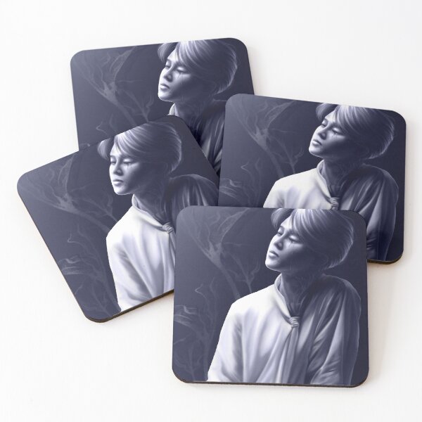 Item preview, BTS Jimin Snow Flower Digital Painting designed and sold by csketchbook.