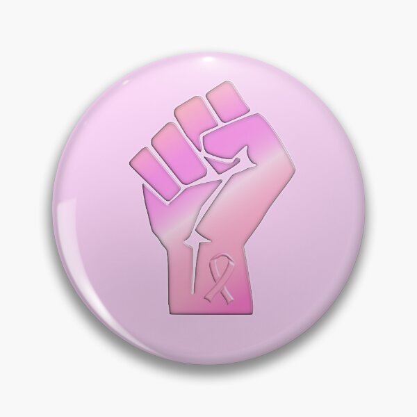 Item preview, Breast Cancer Awareness Ribbon (Fist) designed and sold by AbsurdlyEpic.