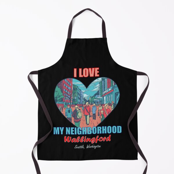 Item preview, I Love My Neighborhood Wallingford Seattle - Community Pride designed and sold by artfulnotebook.