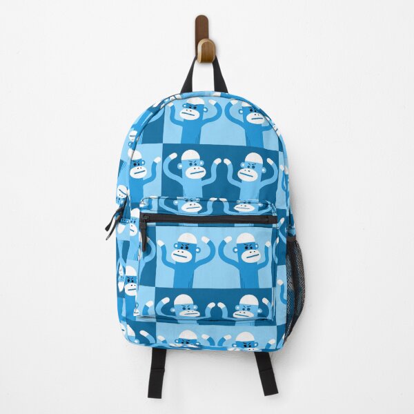Item preview, Sock monkey swarm blue wave designed and sold by RagingSoxMonkey.