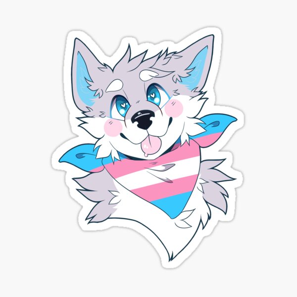 Pride Pack | Transgender Pride Dog Sticker