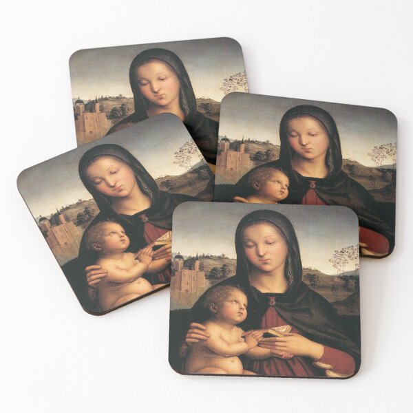 Artikelvorschau, Raffaels Madonna mit Kind mit dem Buch entworfen und verkauft von mosfunky.
