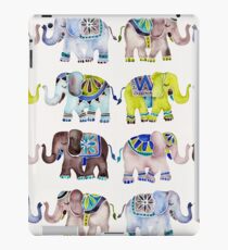 Elefant-Sammlung - kühle Palette iPad-Hülle & Klebefolie