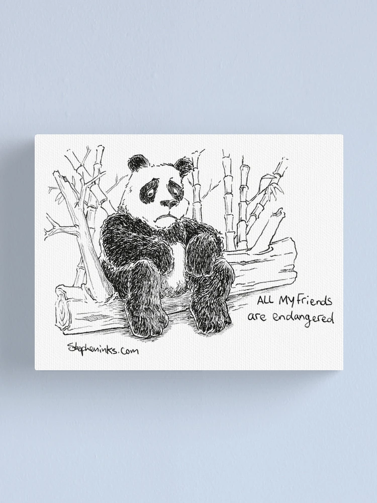 Thumbnail 1 of 3, Canvas Print, Endangered designed and sold by stepheninks.