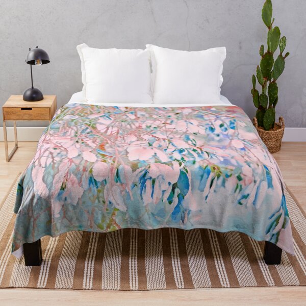 Item preview, Gorgeous abstract twigs and leaves in pretty in pink designed and sold by Boho Contessa.