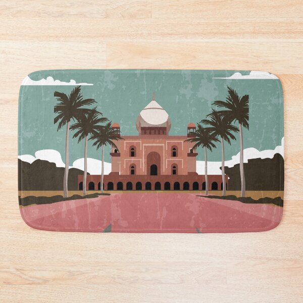 Item preview, Delhi, India - Retro travel minimalistic poster designed and sold by GreekTavern1979.