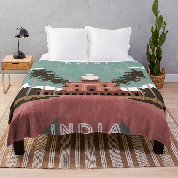 Item preview, Delhi, India - Retro travel minimalistic poster designed and sold by GreekTavern1979.